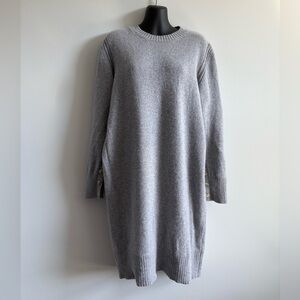 Yerse Wool Gray Knit Sweater Dress | Size Small
